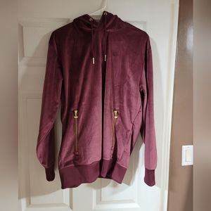 Men's Adidas Firebird Velour Hoodie Small